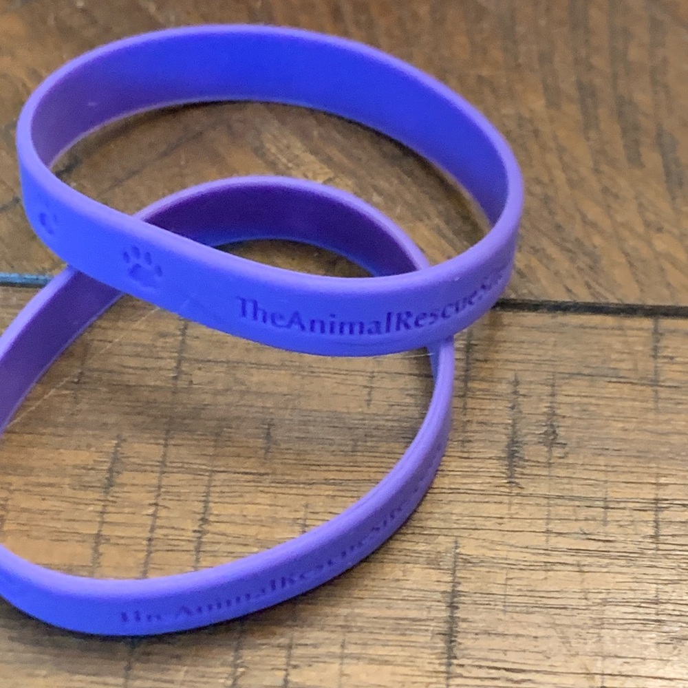 Unisex Purple Silicone Wristbands